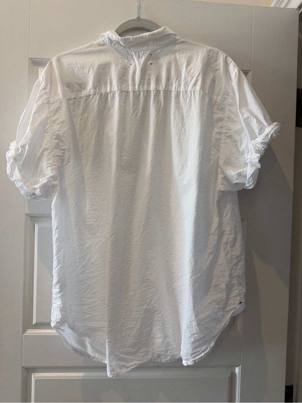 XiRENA White Short-Sleeve Channing Button-Down Shirt M (like new) - Picture 4 of 5
